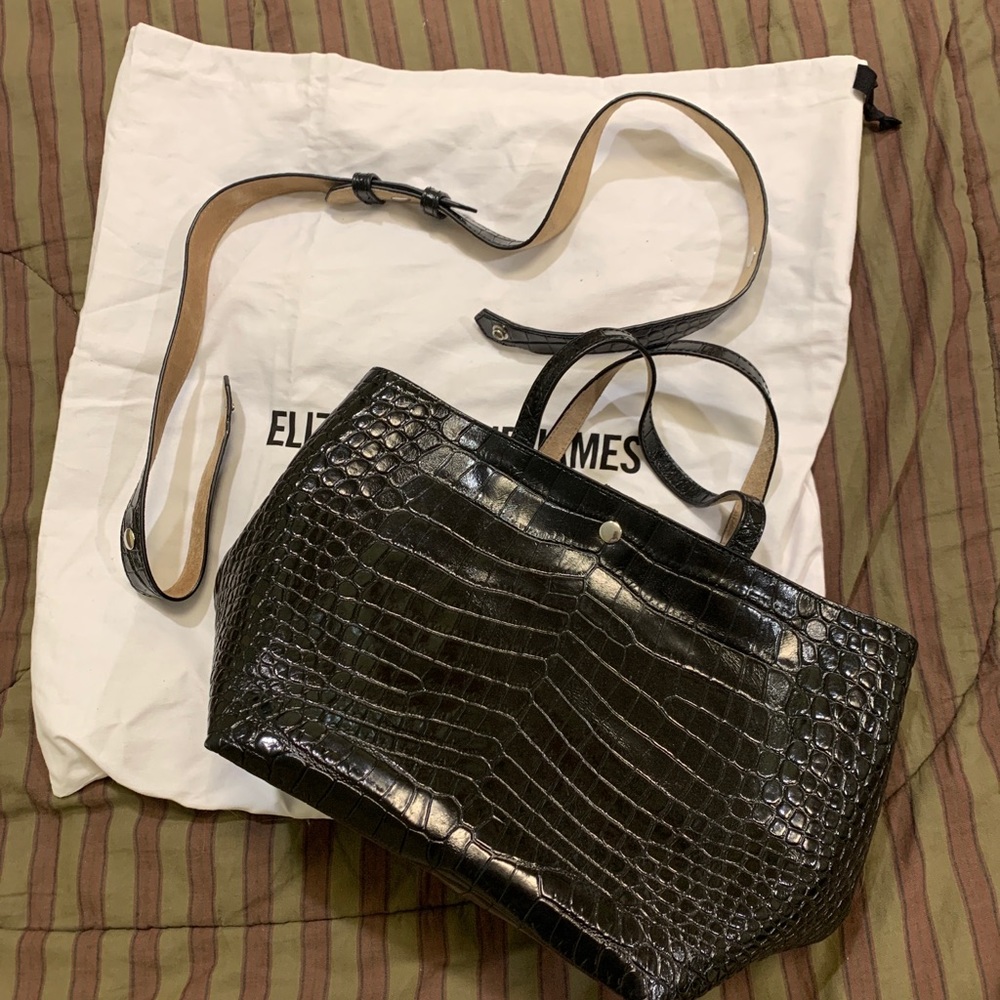 Elizabeth and James Eloise croc tote